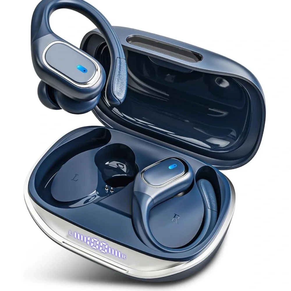 FLASH SALE TODAY ONLY Wireless Bluetooth Earbuds with Charging Case - Blue